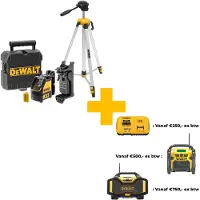 DeWalt Ristilinjalaser DW088KTRI-XJ + jalusta