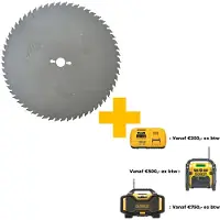 Dewalt Katkaisuterä puulle DT4338-QZ; 400x30x3,0 mm; Z60; 10°