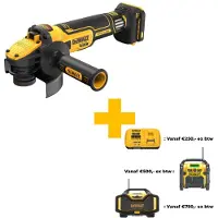 DeWalt Kulmahiomakone DCG409VSN-XJ; 18 V (ilman akkua ja laturia)