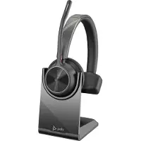 Poly Voyager 4310-M UC - Voyager 4300 UC -sarja - kuulokkeet - on-ear - Bluetooth - langaton - aktiivinen melua vaimentava - musta