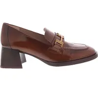 Hispanitas for woman. HI243590 Brown leather strappy heels (41), 3 to 5 cm, None, Casual