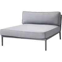Cane-Line Conic moduulisohva Light grey päivävuode sis. tyynyt