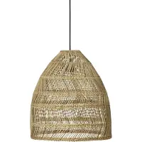 PR Home Ulkoriippuvalaisin Maja, rottinki, Ø 36 cm, pistoke, IP44 himmennettävä, Vaalea puu, Puu