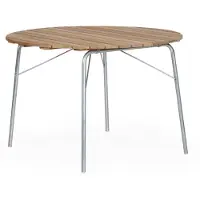 Brafab 56:An ruokapöytä 110 cm galvanoitu/tiikki