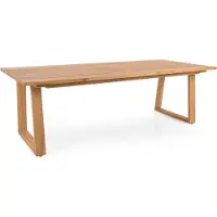 Brafab Laurion ruokapöytä 100 x 230 cm luonnonvärinen tiikki
