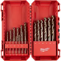 Milwaukee Metalliporakoneet HSS‑CO - - HSS‑G RED COBALT - 19 kappaletta - Ø 1–10 mm - Kobalt 5% 135 Quad Edge