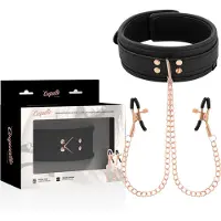 Coquette Fantasy Collar With Nipples Clamps