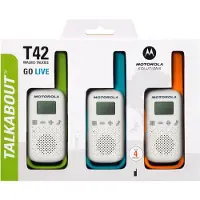 Motorola T42, Ammattikäytön radiopuhelin (PMR), 16 kanavaa, 4000 m, LCD, 48 mm, 27 mm (B4P00811MDKMAW)