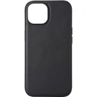 Buffalo iPhone 15 Leather MagSeries suojakuori (musta)