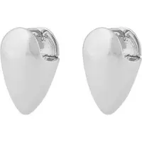 Sno of sweden Aero Short Earring Plain Silver