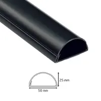 D-Line Trunking kaapelikanava (1 m, musta)