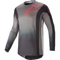 Alpinestars Techstarin ein MX-pusero Musta/Neonpunainen Miehet, size S