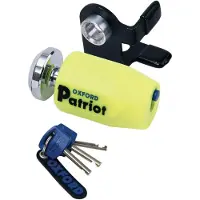Oxford patriot lukko jarrulevyyn, keltainen, 14mm