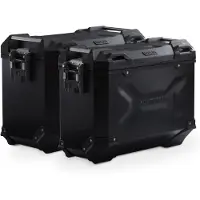 SW-Motech TRAX ADV alumiinikotelojärjestelmä - Musta. 45/37 l. Tuareg 660 (21-) / Ralli (24-)