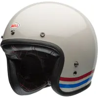 Bell Custom 500 06 tripes Jet-Kypärä Valkoinen unisex, size S