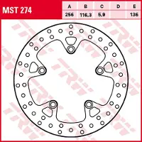 TRW jarrulevy taakse honda cb 1100 a abs 2013-2016 ym. (mst274)