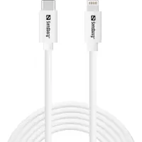 Sandberg USB-C - Lightning -kaapeli, 2m, valkoinen