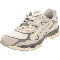 Asics for man. 1201A789 Trainers Gel NYC white cream (37), Beige, Flat, Laces, Casual, Sport, Running, Multisport