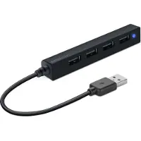 Speedlink - SNAPPY SLIM USB Hub, 4-Port, USB 2.0, Passive, Black