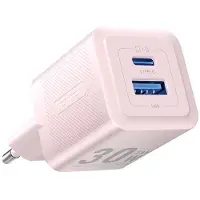 Vention USB 30W GaN 2-port Charger Pink