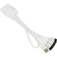 Lian Li PW-U2TPAW, USB 2.0 -hubi, valkoinen