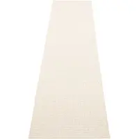 Pappelina , Emm matto 70 x 300 cm Vanilla/White Metallic