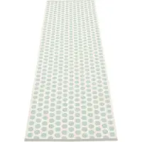 Pappelina , Noa matto 70x250 cm pale turquoise / vanilla / warm grey stripe