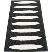 Pappelina Ella matto 70x150 cm black / vanilla