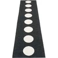 Pappelina , Vera matto 70x375 cm black/vanilla