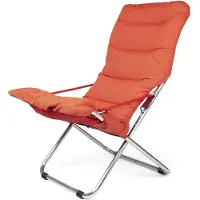 Fiam Fiesta Soft aurinkotuoli Kangas orange-alumiinirunko