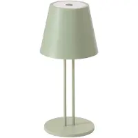 LINDBY LED ladattava pöytävalaisin Janea TWIN, vihreä, metallia , himmennettävä, Vihreä, Metalli, Moderni