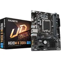 Gigabyte technology H610M K DDR4, Intel, LGA 1700, Intel Celeron, Intel Core i3, Intel Core i7, Intel Core i9, Intel Pentium Gold, DDR4-SDRAM, 64 GB, D