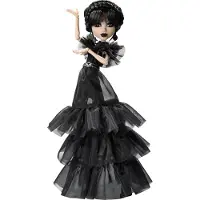 Monster High Wednesday Collectible Doll, Rave’n Wednesday In Black Gown Inspired By Dance Scene - Black - ONE SIZE