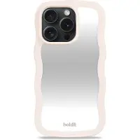 Holdit Wavy Case Light Beige/Mirror iPhone 15 Pro Max