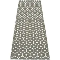 Pappelina Honey matto 70x225 cm charcoal / vanilla