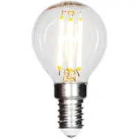 By Rydens , Filament valonlähde LED himmennettävä globe E14 4W Ø45mm läpinäkyvä