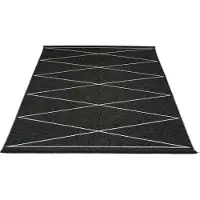 Pappelina Max matto 180x260 cm black / vanilla