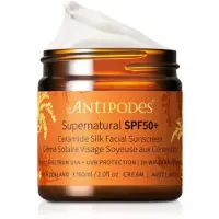 Antipodes Supernatural SPF50 Ceramide Silk Facial Sunscreen 60 ml