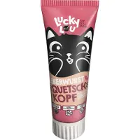 Lucky Lou Säästöpakkaus: 4x 75g maksamakkaraa kissan välipaloja kissoille