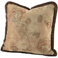 Artwood , Miralago Flower Beige tyynynpäällinen Fringe 60 x 60