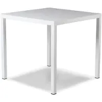 Fiam Aria ruokapöytä 70x70 cm white alumiini