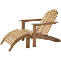 Cinas Adirondack nojatuoli jakkara tiikki