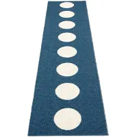 Pappelina Vera matto 70x300 cm ocean blue / vanilla