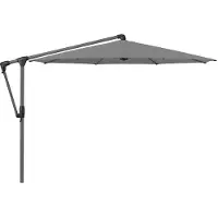 Glatz , Sunwing Casa vapaasti riippuva aurinkovarjo 330 cm kat. 4 antracite alu / 420 smoke