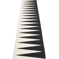 Pappelina , Vivi matto 70x350 cm black / vanilla