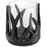 Artwood Antler kynttilälyhty pieni musta