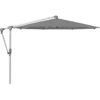Glatz , Sunwing Casa vapaasti riippuva aurinkovarjo 330 cm kat. 4 anodisoitu alu / 420 smoke