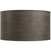 Artwood , Lampunvarjostin Cylinder Large Leather Pale Brown