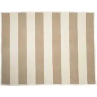 Pappelina , Bob ruudullinen Mud/ Vanilla 140 x 180 cm