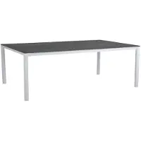 Brafab Renoso ruokapöytä 220 x 100 cm valkoinen